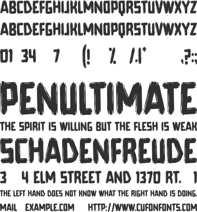 Deanicked font preview