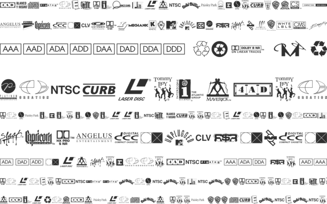 Warner Logo Font Nine font preview
