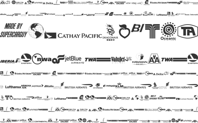 Airline Logos Past and Present font preview