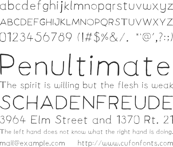 New Remus Next font preview