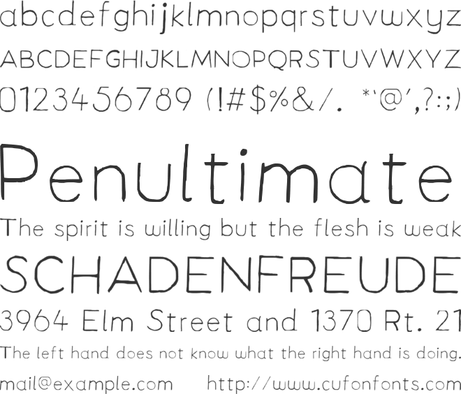 New Remus Next font preview