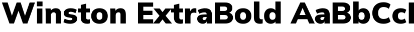 Winston ExtraBold font