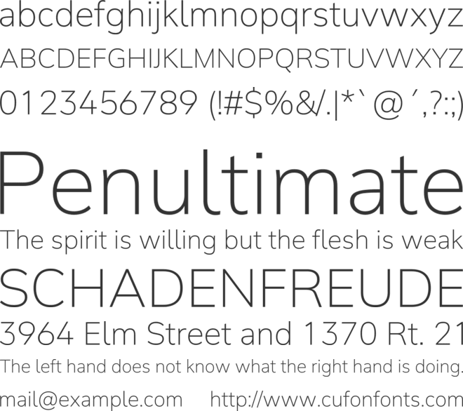 Winston font preview