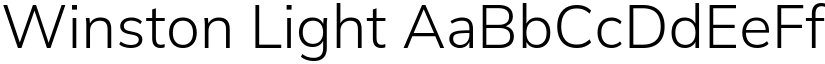 Winston Light font