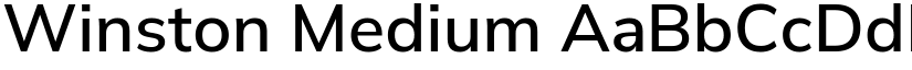 Winston Medium font