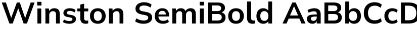 Winston SemiBold font