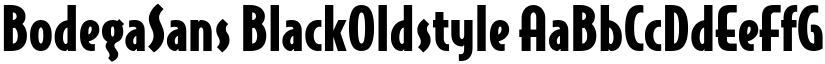 BodegaSans BlackOldstyle font
