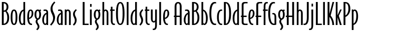 BodegaSans LightOldstyle font