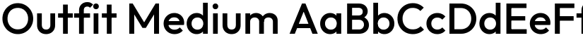 Outfit Medium font