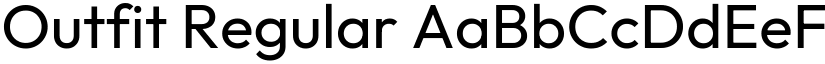 Outfit Regular font