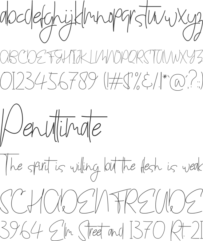 Thriller Bark font preview