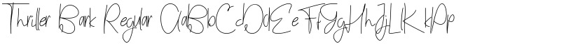Thriller Bark Regular font