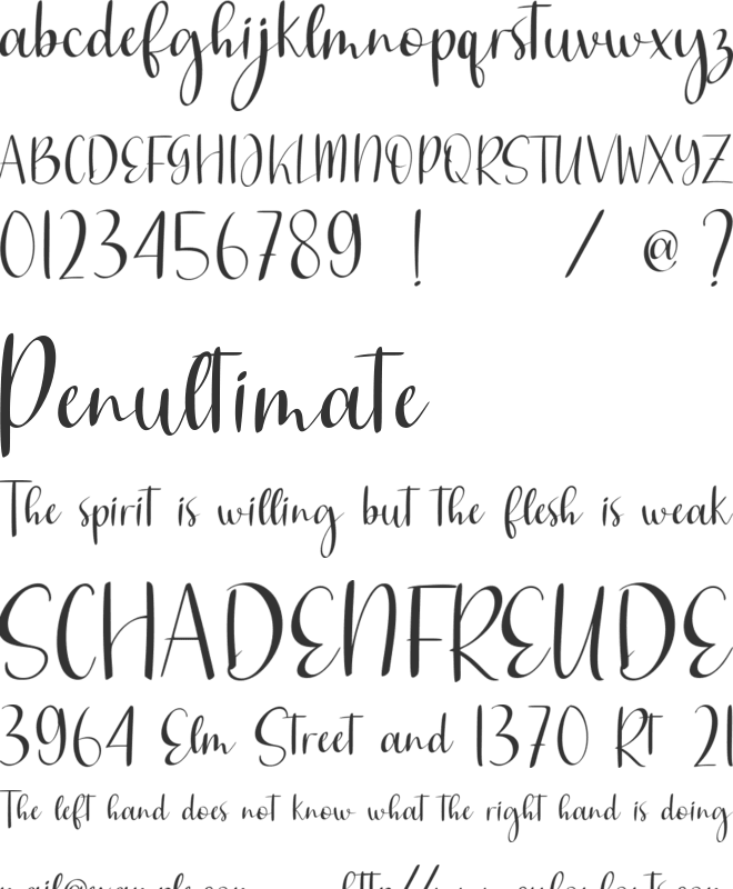 Symphonice font preview