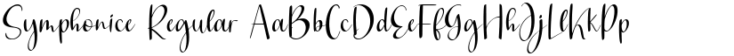 Symphonice Regular font