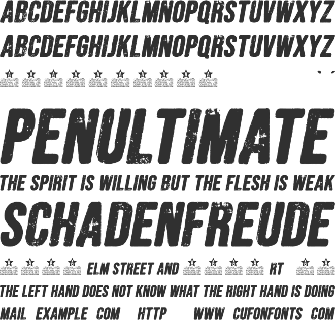 FORESTS  PERSONAL USE font preview