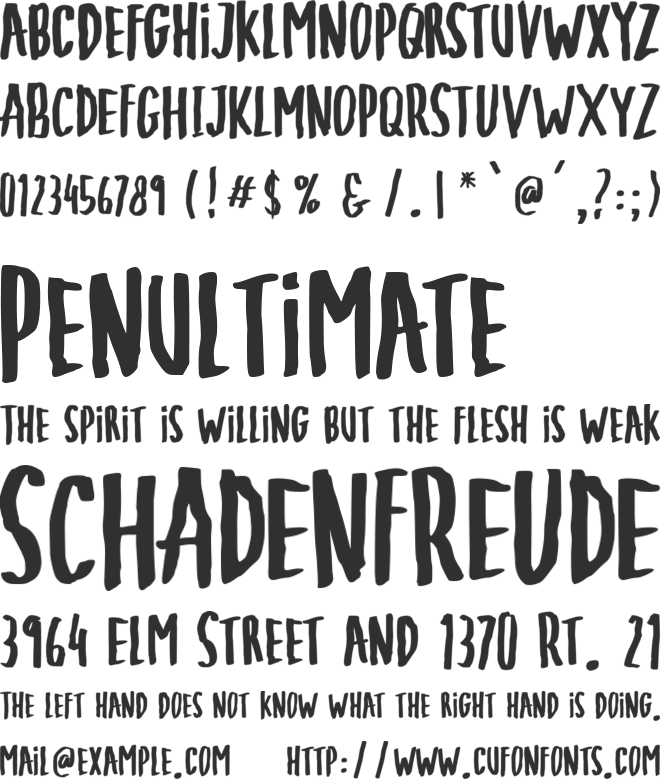 Hellowaine font preview