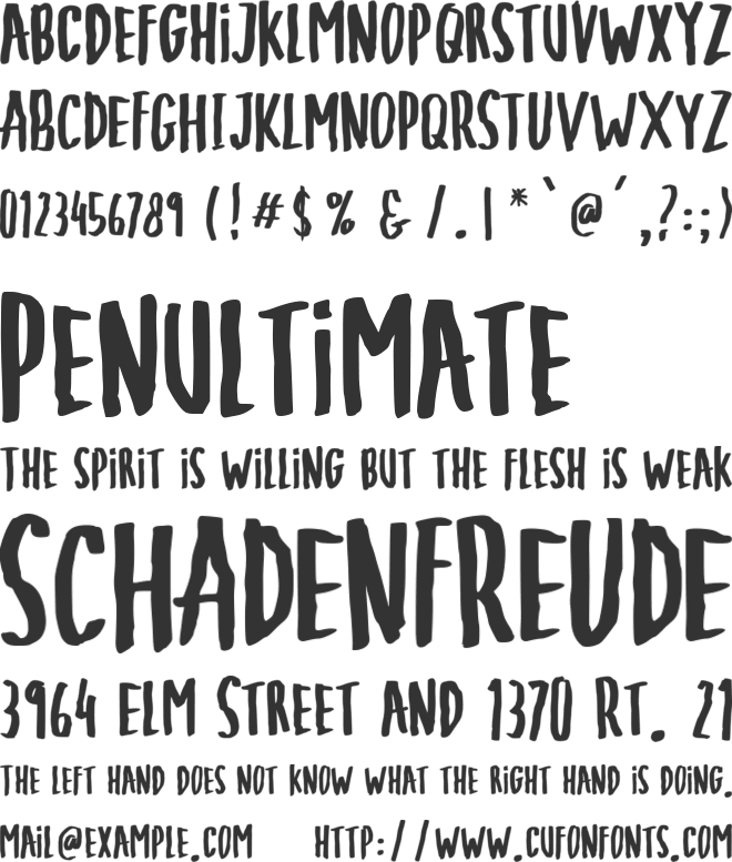 Hellowaine font preview