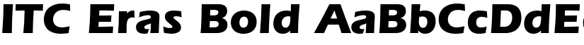 ITC Eras Bold font