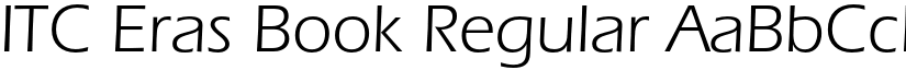 ITC Eras Book Regular font