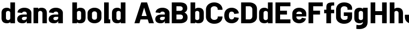 dana bold font