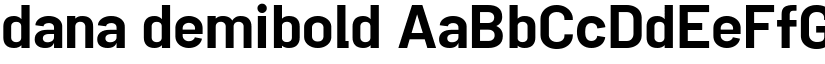 dana demibold font