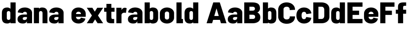 dana extrabold font