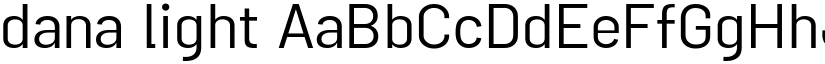 dana light font