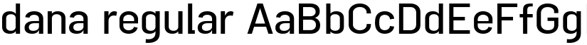 dana regular font