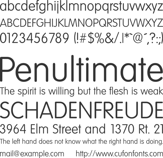VolkswagenSerial font preview