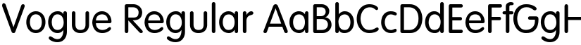 Vogue Regular font