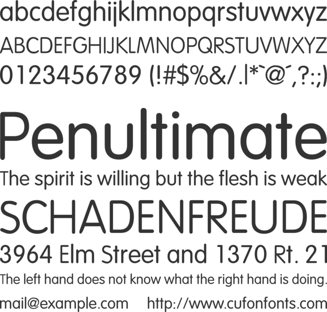 Vagabond font preview