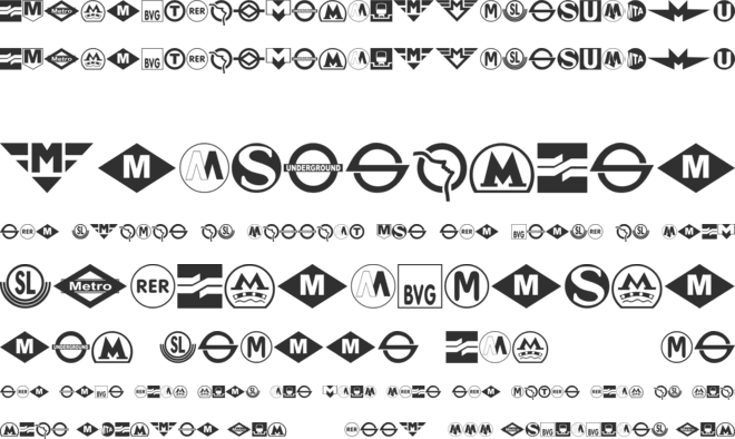 Subway Sign font preview