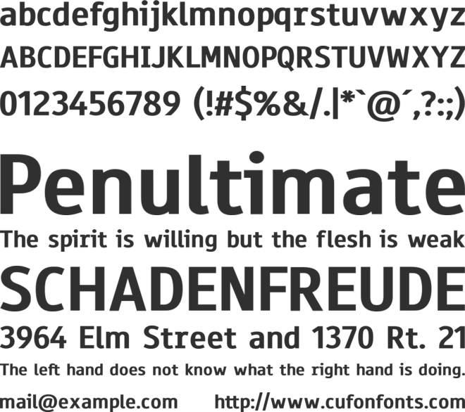 Paneuropa Highway font preview
