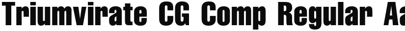 Triumvirate CG Comp Regular font