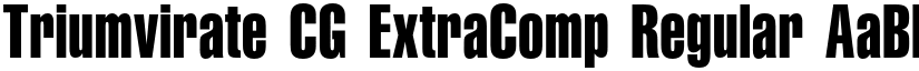 Triumvirate CG ExtraComp Regular font