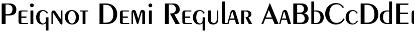 Peignot Demi Regular font