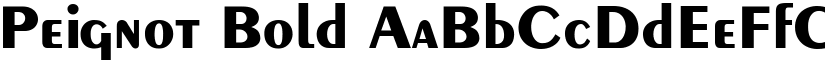 Peignot Bold font