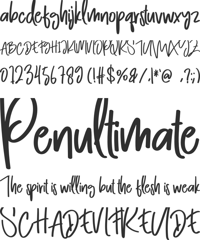 Really font preview