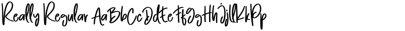 Really Regular font