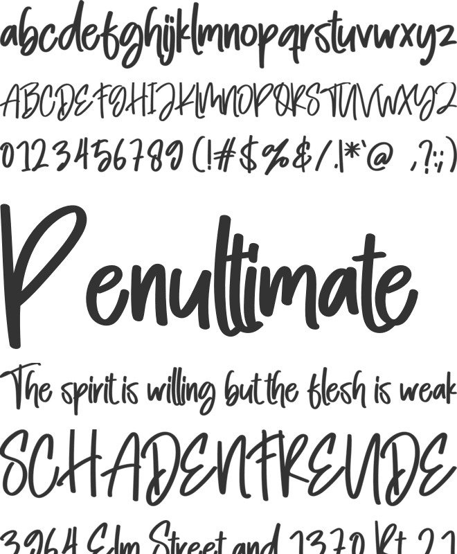 Night Stars font preview