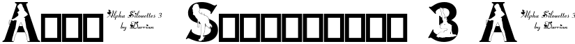Alpha Silouettes 3 font