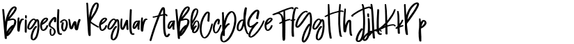 Brigeslow Regular font