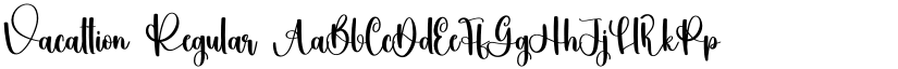 Vacattion Regular font