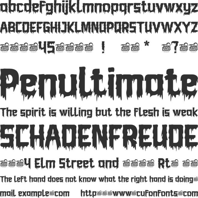 BHOORY font preview