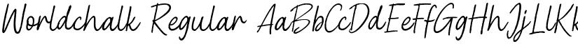 Worldchalk Regular font