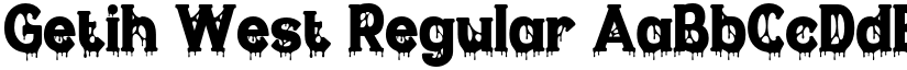 Getih West Regular font