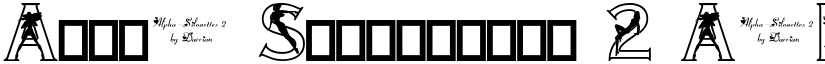 Alpha-Silouettes 2 font