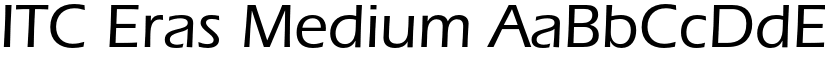 ITC Eras Medium font