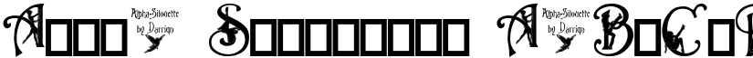 Alpha-Silouette font
