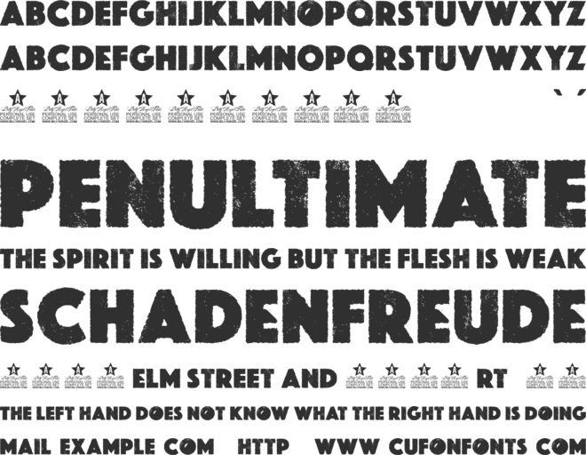 ROADKING PERSONAL USE font preview
